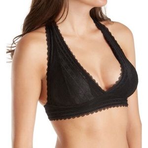 TWO French Affair bralettes: black and lavender